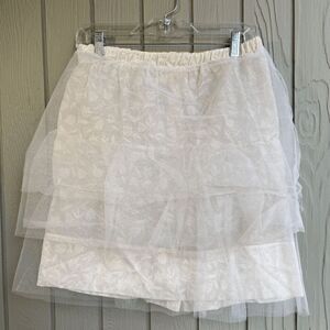 Handmade VTG Costume Bustle Tutu – Whimsical Tulle Layered Skirt with Bustle Det